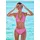 VIVANCE Bikini-Hose Damen Rosa/Weiß 32