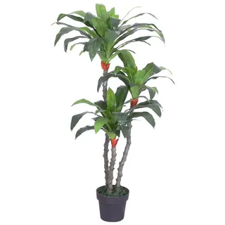 Decovego Kunstpflanze Kunstbaum Künstliche Pflanze Künstlicher Baum Deko Innendekoration 125 cm