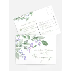 Antwortkarten für Ihre Feier selbst gestalten mit Spruch und Fotos im Onlinedesigner bei Meine-Kartenmanufaktur.de