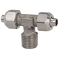Riegler T-Einschraubverschraubung, R 1/4 a., für Schlauch 6/4, ES