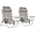 Tectake Coral Klappstuhl 63 x 78 x 101 cm beige 2 St.
