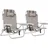 Tectake Coral Klappstuhl 63 x 78 x 101 cm beige 2 St.