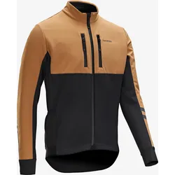 Fahrrad Winterjacke Rennrad Endurance Herren schwarz/braun XL