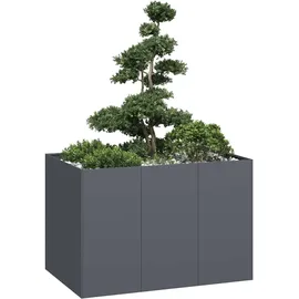 vidaXL Pflanzkübel 80 x 40 x 40 cm Anthrazit