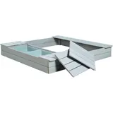 roba Sandkasten mit Spielwannen grau (456012GA)