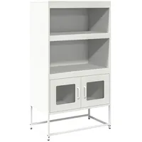 VidaXL Highboard Weiß 68x39x123 cm Stahl