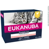 Eukanuba Senior Katzenfutter nass getreidefrei Huhn 12 x 85 g