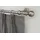 GARESA Gardinenstange GARESA "ANDREA", silber (mattnickelfarben), L:410cm Ø:20mm, Metall, Gardinenstangen, Vorhanggarnitur, verlängerbar, Endknopf Kugel lang, mit Ringen