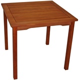 DEGAMO Lago Gartentisch 80 x 80 x 72 cm braun