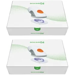 Dexcom G6 Sensoren Applikator 2er Set Dexcom G6 Sensor und Applikator (2 Stück) Glukosemessung Blutzucker ohne Stechen Diabetes 2x G 6