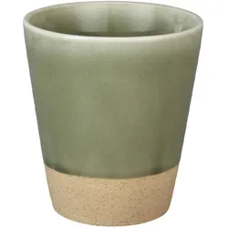 Krasilnikoff Keramik Becher mit Glasur, grün