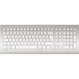 Cherry DW 8000 Wireless Tastatur DE Set weiß/silber