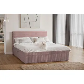 Kaiser Möbel Boxbett, Rosa H3, Höhe ca. 20 cm 160x200 cm, Schlafzimmer, Betten, Boxspringbetten