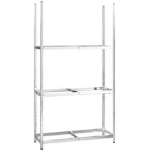 vidaXL Reifenregal Stahl silbern 110x40x200 cm