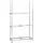 vidaXL Reifenregal Stahl silbern 110x40x200 cm