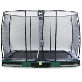 EXIT TOYS Elegant Inground-Trampolin 214 x 366 cm inkl. Economy Sicherheitsnetz grün