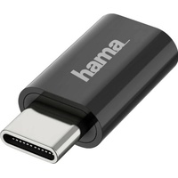 Hama USB 2.0, Adapter [1x Micro-USB-Buchse - 1x USB-C
