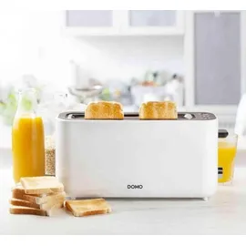 DOMO collection DOMO DO962T Toaster stufenloser Temperaturregler, Cool-Touch-Gehäuse Weiß