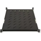 Link Schrankablage 19" Stahl 650 mm schwarz ausziehbar