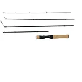 HEIBTENY Angelruten Spinnrute Mit Rolle Tragbare Köder-Angelrute Mit Geradem Griff 4 Abschnitte 155 cm, 5 Abschnitte 180 cm,Für Reisen In Salzwasser Und Süßwasser(TRAIGHT Handle)