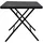 chefgastro Gartentisch klappbar 78 x 78 x 73 cm Schwarz