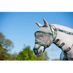 Fliegenmaske RAMBO Plus oatmeal/green WARMBLUT