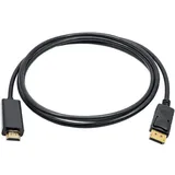 Akyga DisplayPort auf HDMI Kabel 1,8 m Schwarz