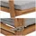 MCW Garten-Garnitur MCW-N46, Lounge-Set Gartenlounge Bank Sessel Tisch, Holz Akazie MVG-zertifiziert ~ Kissen grau