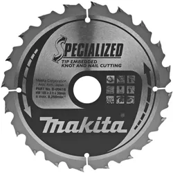 Makita Kreissägeblatt, Eingebettete Schneide 185 x 30 mm • 20 Zähne