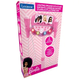 Lexibook Barbie verstellbarer Ständer mit 2 Mikrofonen mit Soundeffekten, Beleuchtung, Lautsprecher