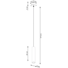 Sollux Lighting Lagos 1-flg. 8 cm beige