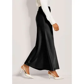 Madeleine Maxirock Damen Satin Schwarz 36