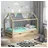 VitaliSpa Hausbett Wiki 90 x 200 cm Kiefer massiv natur braun