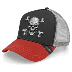 BC HARDROCK Caps mit Totenkopfdesign Knochen