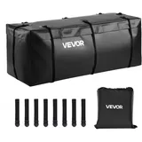 Vevor Gepäckträgertasche für Anhängerkupplung aus wasserdichtes 840D-PVC (0,566 m3), Gepäcktasche zur Aufbewahrung auf der Ladefläche von Lkws mit 8 verstärkten Gurten für PKW SUVs Schwarz