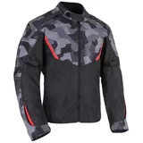 Oxford Delta 1.0 Textiljacke Schwarz/Grau/Rot S