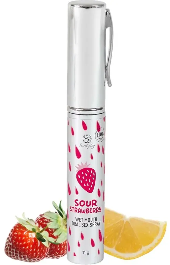 SECRETPLAY - ORALSEXSPRAY MIT SAUREM ERDBEERGESCHMACK