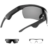 KSIX smart your tech Unisex Erwachsene Phoenix Bluetooth-Brille, Schwarz, normal