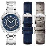 BULOVA Damen Analog Quarz Armbanduhr Duality