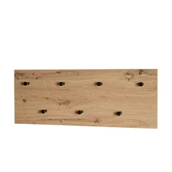 Wandgarderobe  Parma , holzfarben , MDF-Platte , Maße (cm): B: 80 H: 30 T: 5