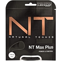 Dunlop NT MAX Plus Schlägersaite Tennis 1,3 mm - Tennissaite Black, 1size Dunlop Dunlop NT MAX Plus 1,30-12M Set Tennissaite, Black, 1size