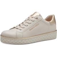 Marco Tozzi Damen Sneaker flach Vegan Freizeit, Beige (Cream Comb), 40 EU