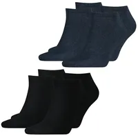 Tommy Hilfiger Herren Sneaker Socken FLAG Sport Baumwolle - 4er 6er 8er Multipack in 39-42 2 Paar Schwarz 4er Pack