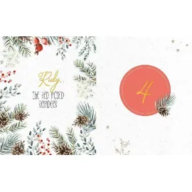 Edition Michael Fischer Mein Adventskalender-Buch zum Ausmalen: Colorful Christmas