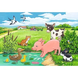 Tierkinder auf dem Land