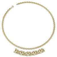 Firetti Goldkette »Schmuck Geschenk Gold 333 Halskette Tigeraugenkette«, 44209969-50 gelbgoldfarben