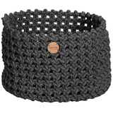 Cane-Line Korb Soft Rope grob geflochten - 50 cm rund RODG - Dark grey