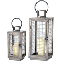 Boltze Gruppe - Laternen Eisen Gitter Design Windlicht Set