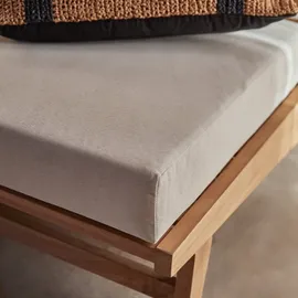 Tikamoon Olia Outdoor Sessel massiv Teakholz weiß