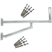 PremiumX 100cm Wandhalter Aluminium zwei Wandplatten SAT Wand-Halterung für